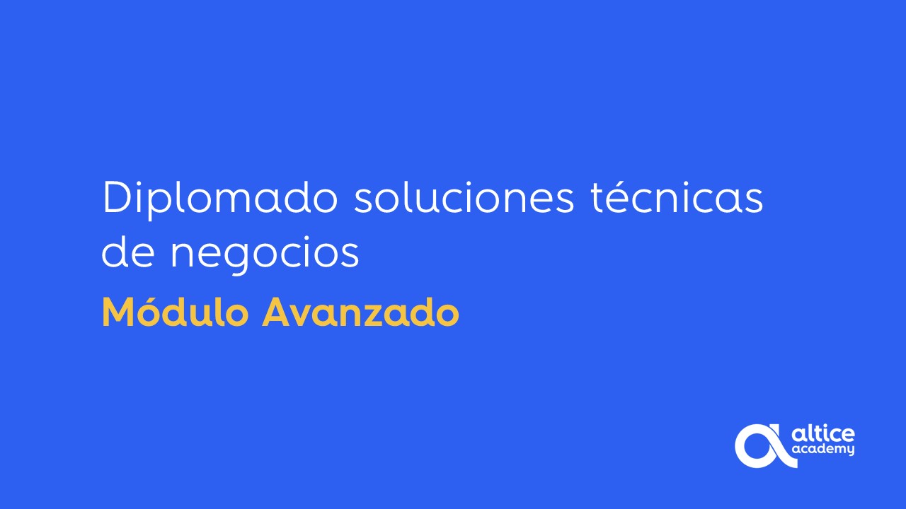 Módulo Avanzado: Soluciones técnicas de negocios