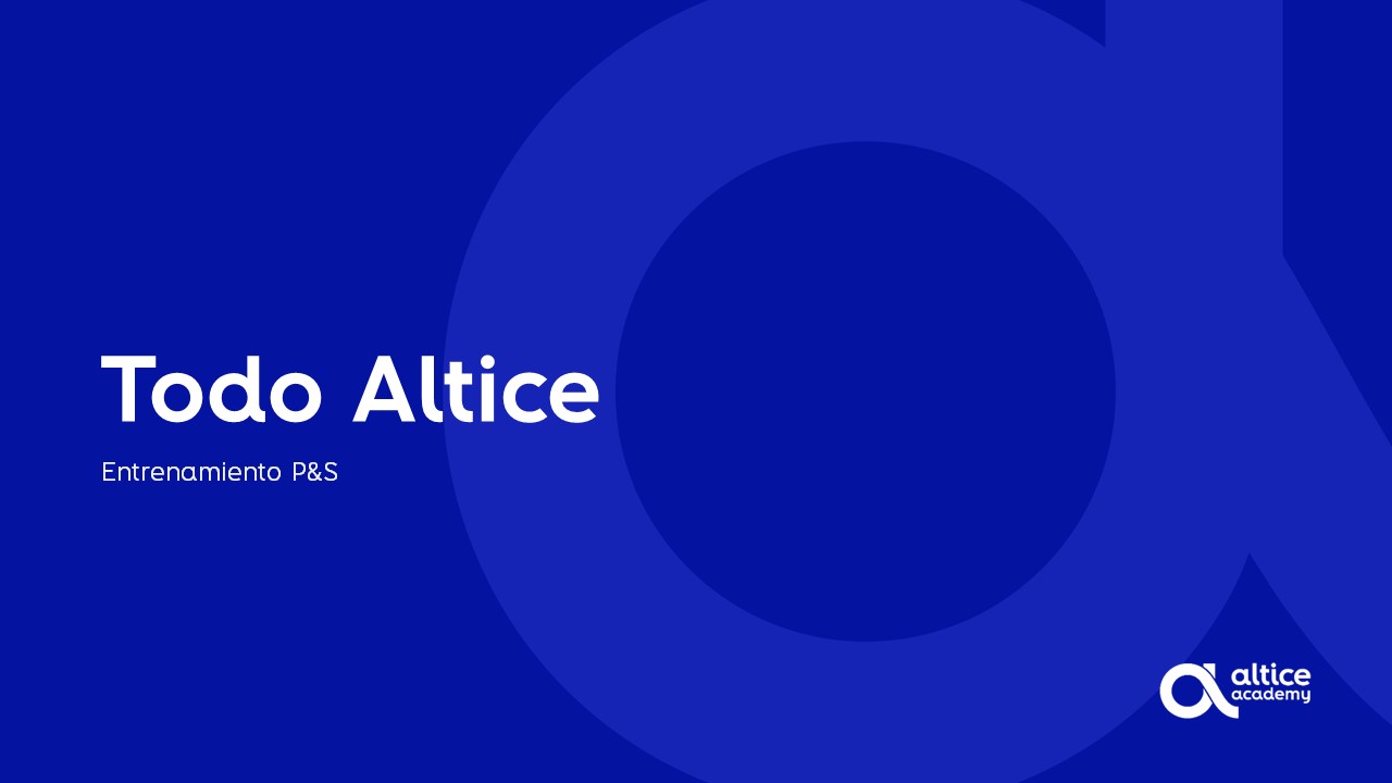 Entrenamiento Todo Altice 