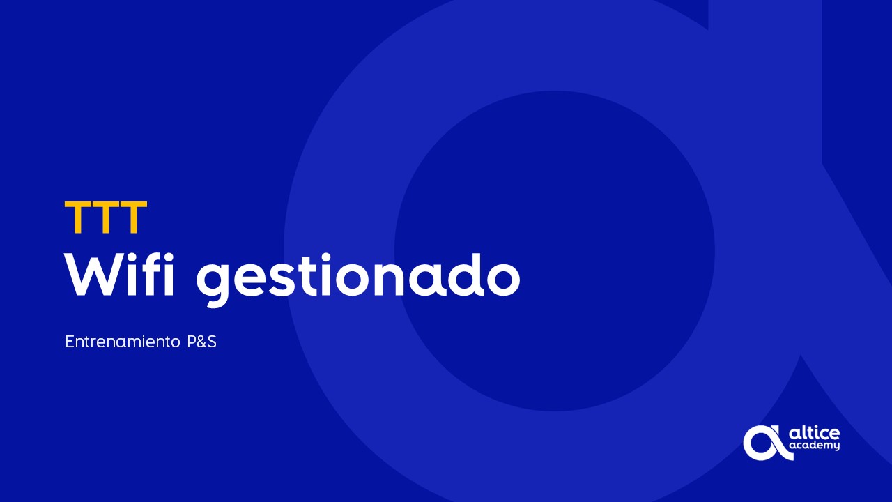 Entrenamiento Wifi gestionado