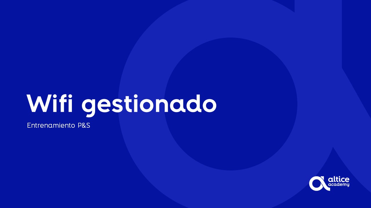 Entrenamiento Wifi Gestionado