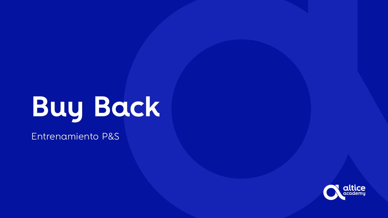 Entrenamiento Buy Back