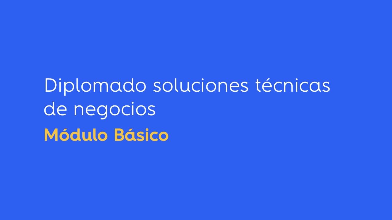 PRUEBA: Diplom. Soluciones Técnicas: Básico