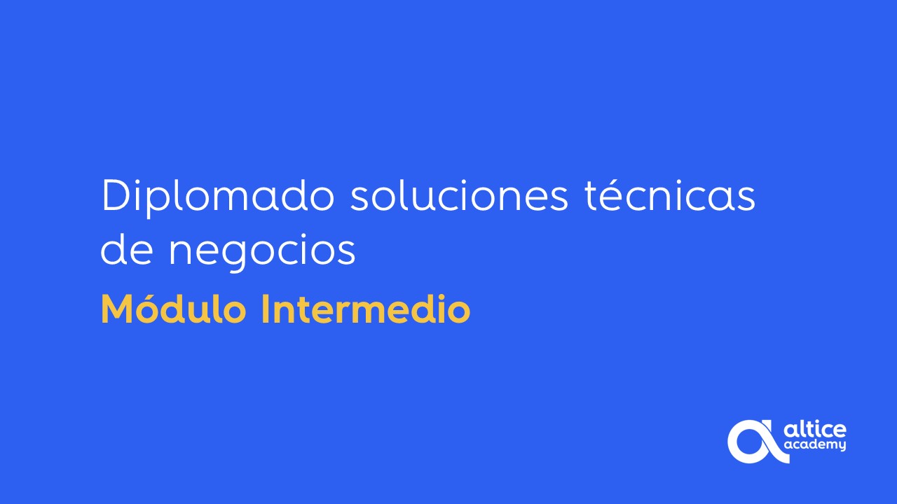 Diplomado Soluciones Técnicas de Negocios Módulo Intermedio